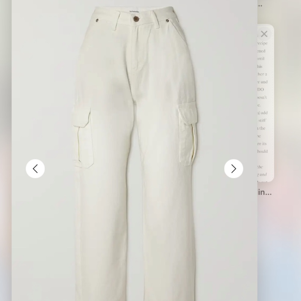 FRANKIE SHOP
Kai cropped high-rise wide-leg jeans in white